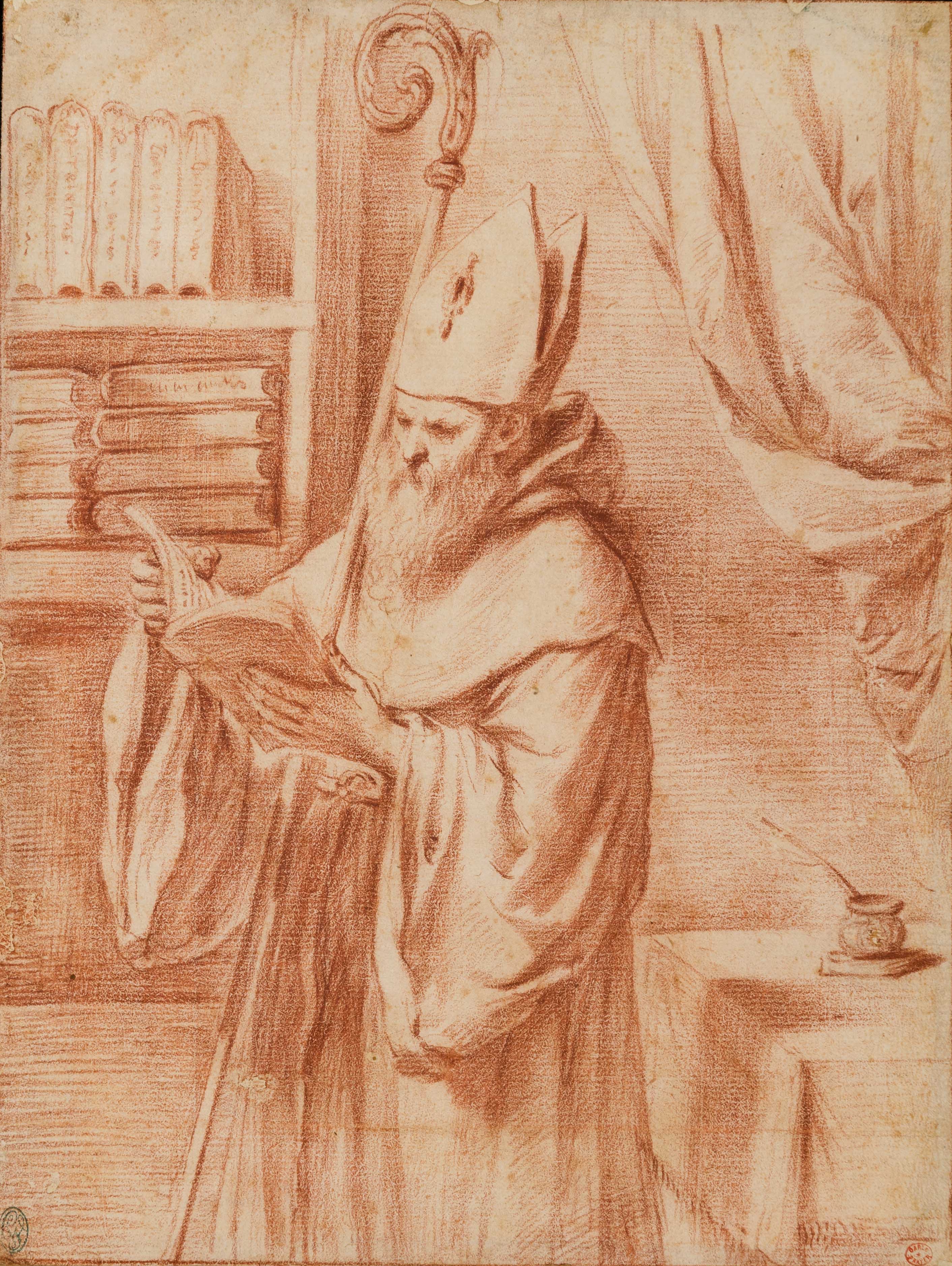 Saint Augustine Reading in an Interior